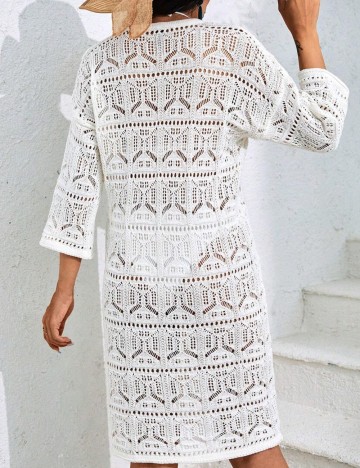 Rochie midi Shein, crem