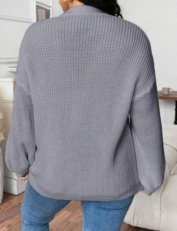 Cardigan Shein Curve+, gri