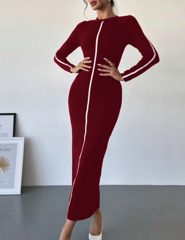 Rochie midi Shein, vișiniu