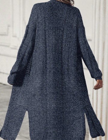 Cardigan lung Shein, albastru