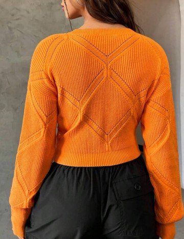 Pulover Shein, portocaliu