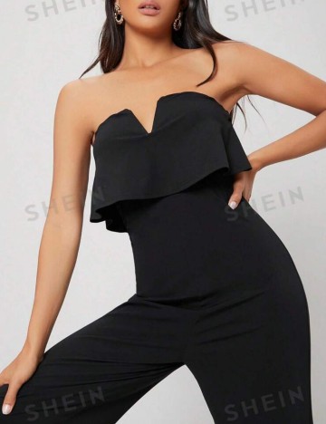 Salopetă lungă Shein MOTF, negru