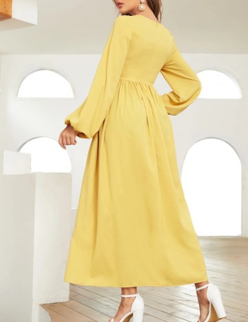 Rochie midi Shein, galben