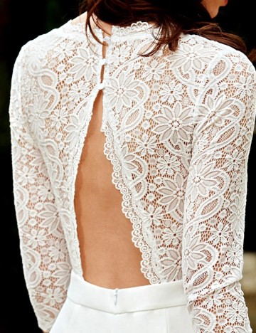 Salopetă Shein, alb