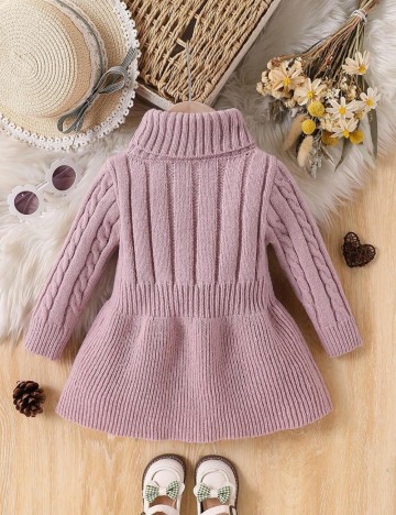 Rochie tricotată Shein, roz