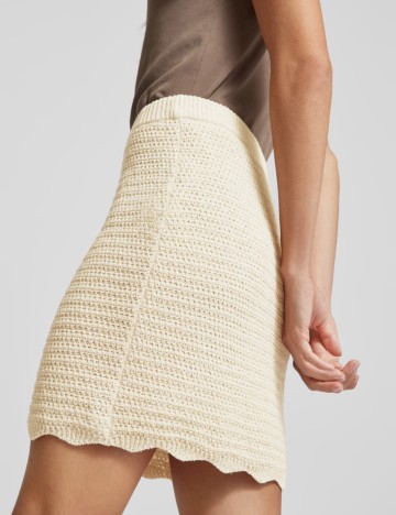 Fustă mini Vero Moda, crem