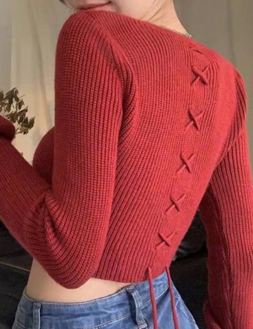 Bluză Shein DAZY, cărămiziu