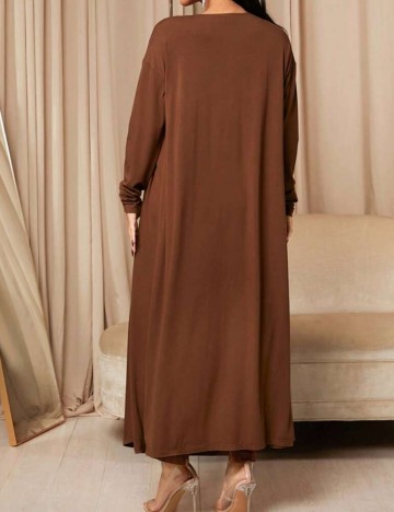 Set Rochie și Cardigan Shein, maro
