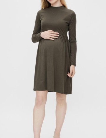 Rochie mini Mamalicious, kaki