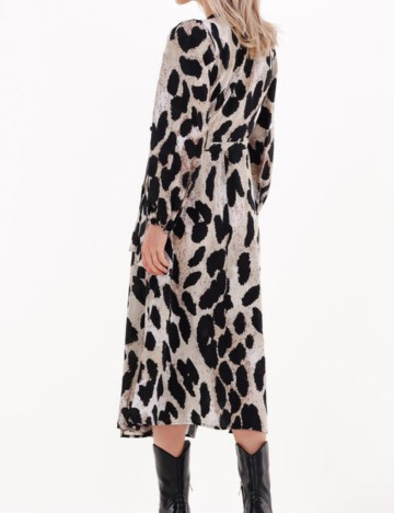 Rochie midi Object, mix culori