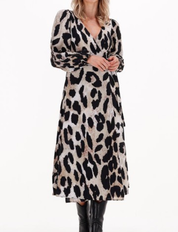 Rochie midi Object, mix culori