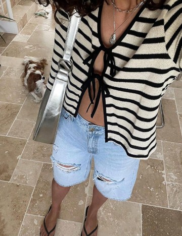 Cardigan Shein, crem