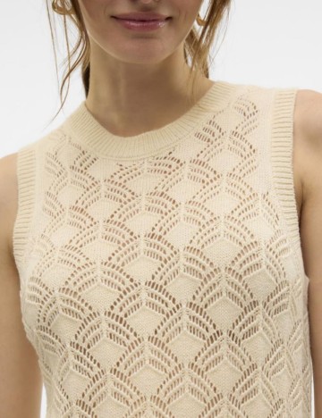 Rochie midi Vero Moda, crem