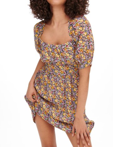 Rochie mini Only, mix culori
