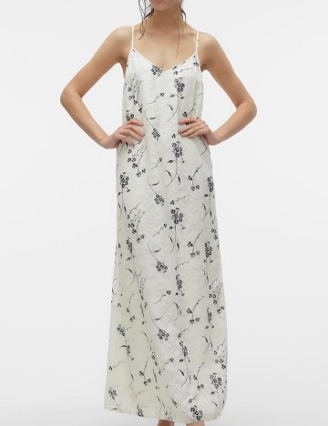 Rochie maxi Vero Moda, crem