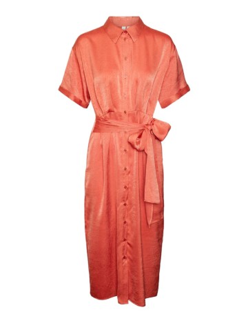 Rochie tip cămașă Vero Moda, portocaliu
