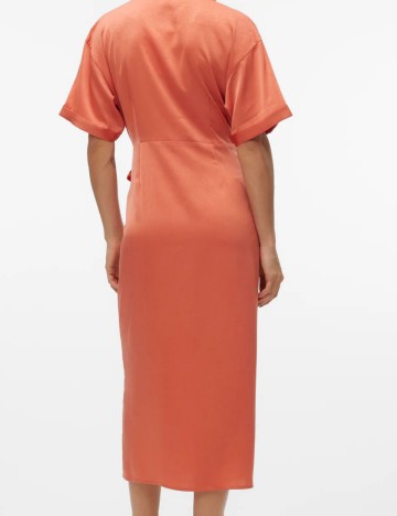 Rochie tip cămașă Vero Moda, portocaliu
