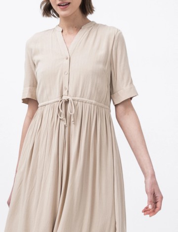 Rochie mini Pieces, bej