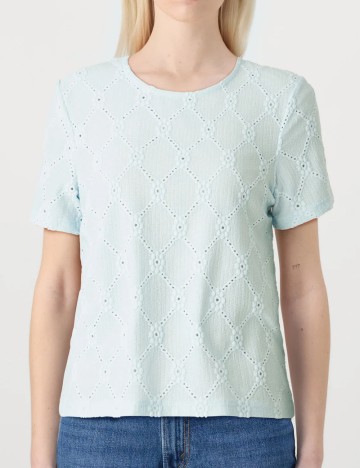 Tricou Pieces, albastru