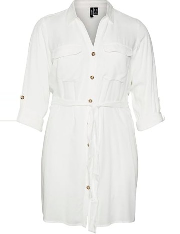 Rochie midi Vero Moda, alb