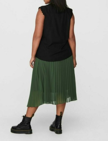 Cămașă cu m&acirc;necă scurtă Only, negru