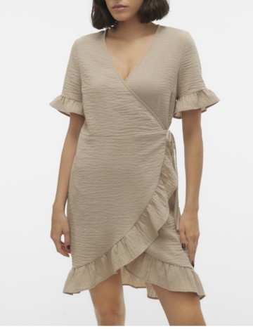 Rochie mini Vero Moda, bej