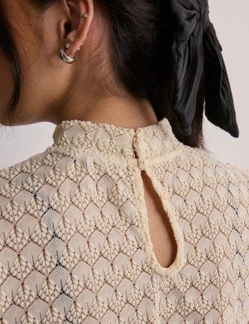 Cămaşă de noapte Jdy, crem