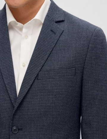 Sacou Selected, albastru