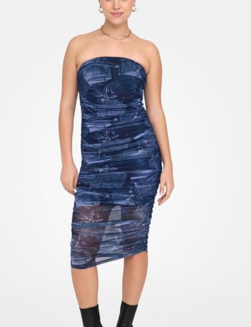 Rochie midi Only, albastru