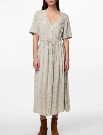 Rochie maxi Pieces, verde