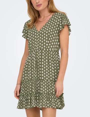 Rochie mini Only, verde