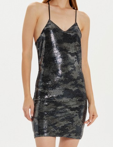 Rochie mini Noisy May, mix culori