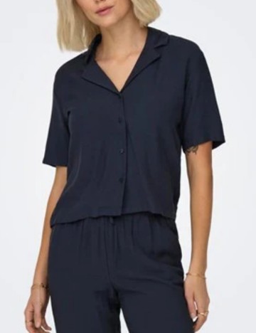 Cămașă cu m&acirc;necă scurtă Jdy, albastru