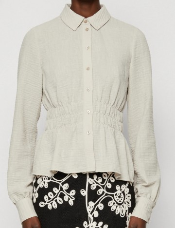 Cămașă Vero Moda, bej