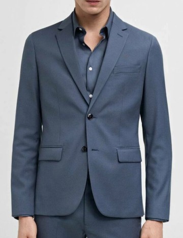 Sacou Selected, albastru