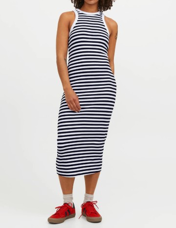 Rochie midi JJXX, mix culori
