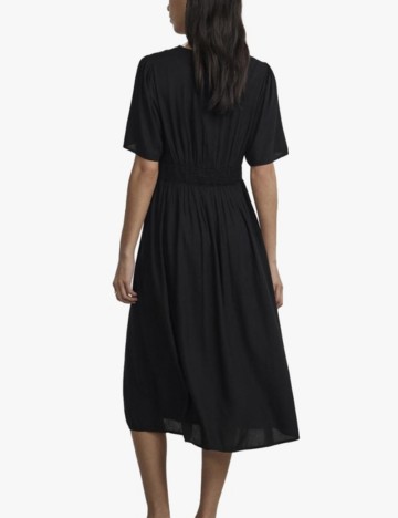 Rochie midi Pieces, negru