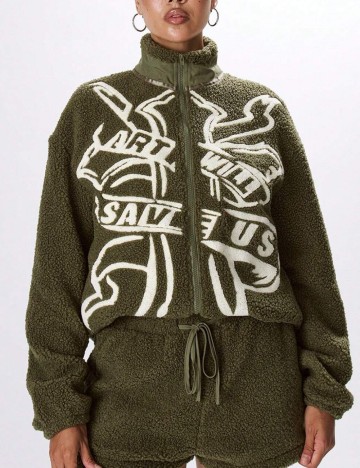 Jachetă Shein, verde