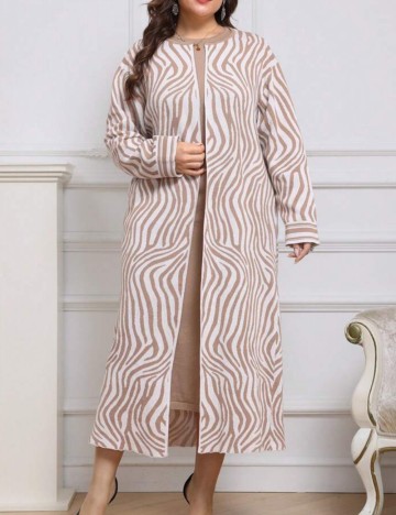 Cardigan Shein Curve+, mix culori