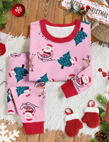 Compleu pijamale Shein, roz