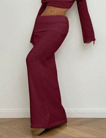 Fustă maxi Shein, vișiniu