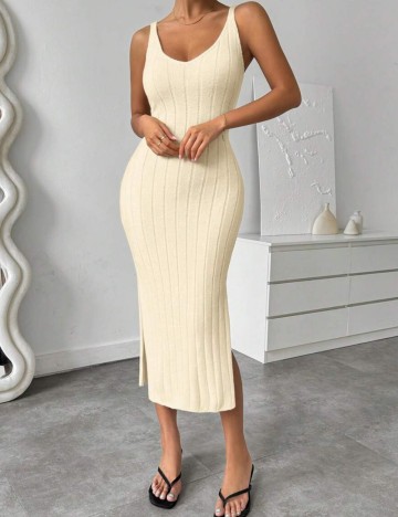 Rochie midi Shein, crem