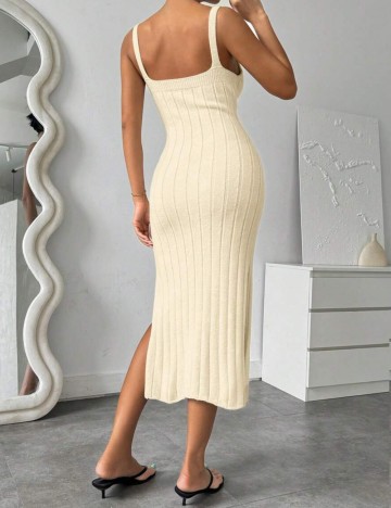 Rochie midi Shein, crem