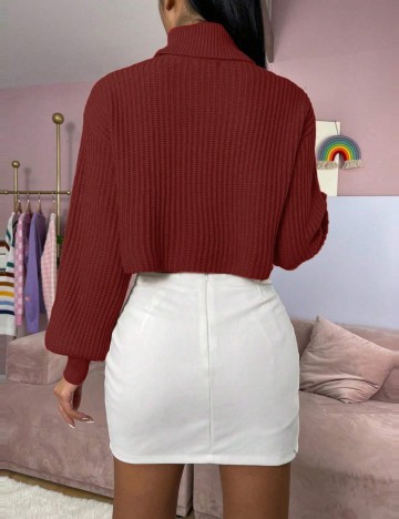 Pulover Shein, vișiniu