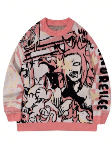 Pulover Shein MANFINITY, mix culori