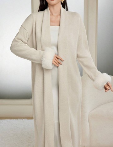 Cardigan lung Shein, bej