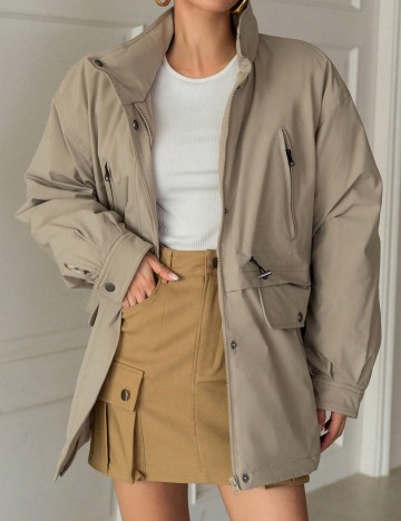 Geacă Shein DAZY, bej