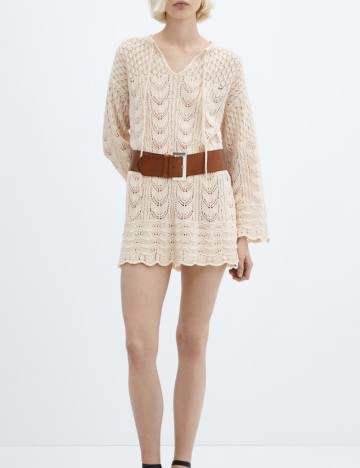 Rochie mini Mango, bej