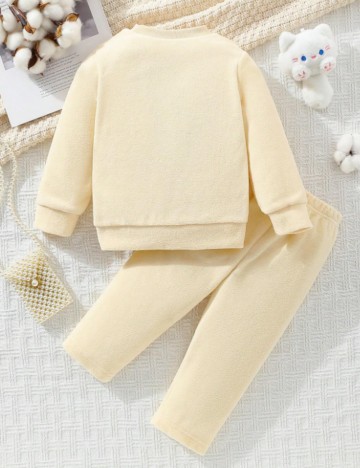 Compleu pijamale Shein, crem