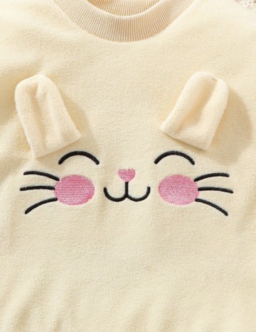 Compleu pijamale Shein, crem